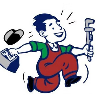 Illustration of plumber